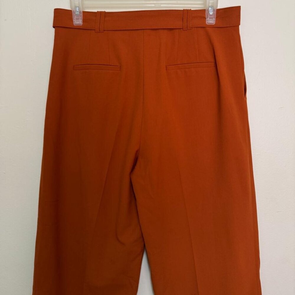 Zara The Straight Tapered Trousers in Geranium Color Size XL Style 2659/460/616 - Picture 7 of 13